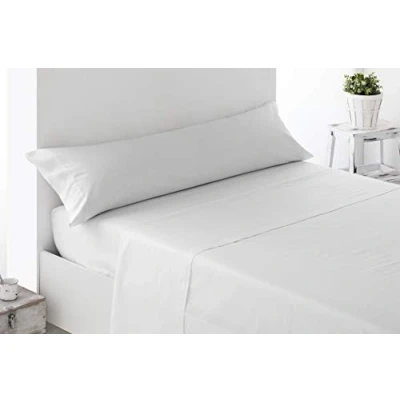 Afbeelding van Miracle Home Kussensloop, zacht en comfortabel, katoen, 50% polyester, wit, bed 135 cm