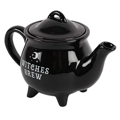 Afbeelding van Something different Attitude Holland Theepot Witches Brew Keramiek Zwart
