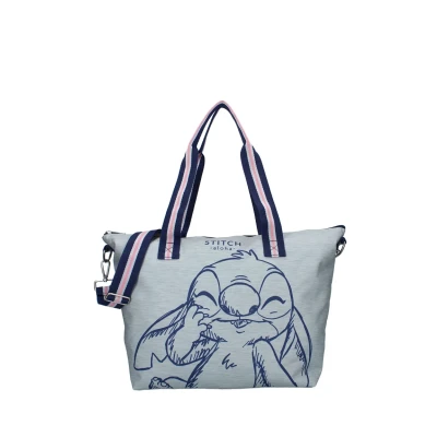 Afbeelding van Vadobag Disney Lilo en Stitch Aloha Fashion Mission, grote boodschappentas, afmetingen 48 x 32 14 cm, kleur Grijs, cm