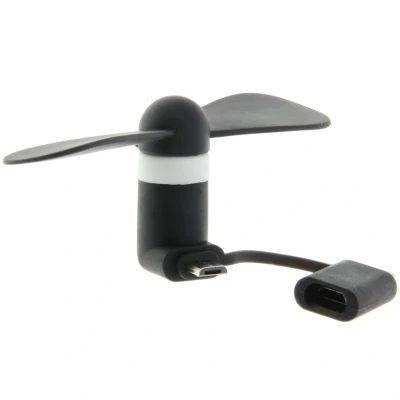 Afbeelding van iMoshion Smartphone ventilator Micro USB / Lightning Zwart