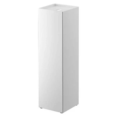 Afbeelding van Yamazaki Toiletrolhouder Tower Vierkant Semi Closed 3 Rollen Wit 11,5x11,5x38,5cm