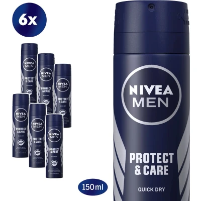 Afbeelding van 6x Nivea Protect &amp; Care Deospray 150ml
