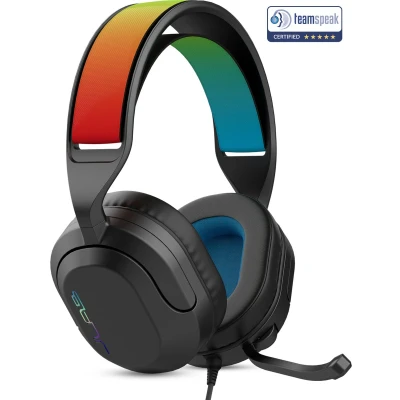 Afbeelding van JLAB Nightfall Wired Gaming Headset Met Microfoon en 3,5 mm Kabel Voor PC/Mac, Xbox, PS Nintendo Switch