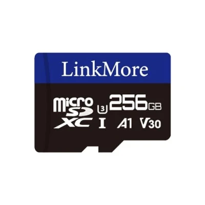 Afbeelding van LinkMore 256 GB Micro SDXC kaart voor Nintendo Switch, A1, UHS I, U3, V30, Klasse 10 compatibel, leessnelheid tot 100 MB/s, schrijfsnelheid 75 inclusief SD adapter