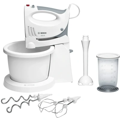 Afbeelding van Bosch MFQ3561W Handmixer met Mengkom Wit