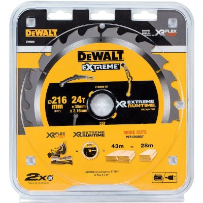 Afbeelding van DeWalt Accessoires DT99568 XR Cirkelzaagblad 216x30mm 24 tands QZ