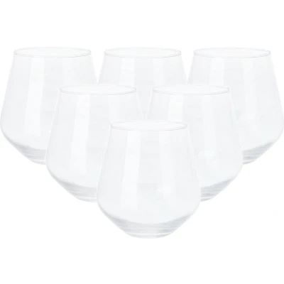 Afbeelding van Excellent Houseware whiskey glazen 8x transparant 450 ml Whiskeyglazen