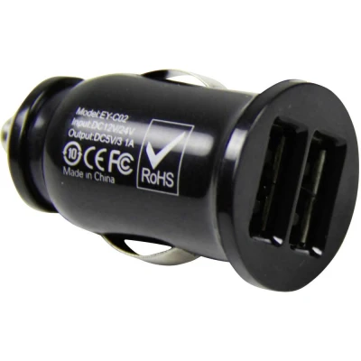 Afbeelding van HP Autozubehör Duo USB Ladestecker 12V laadstekker 12/24 V 12 naar 5