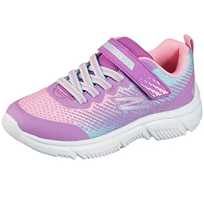 Afbeelding van Skechers Go Run 650 Sneaker voor meisjes, Paarse Mesh Multi Trim, 6 UK Child