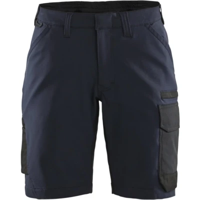 Afbeelding van Blaklader Dames service short 4 weg stretch 7123 1645 Donker marineblauw/Zwart C46