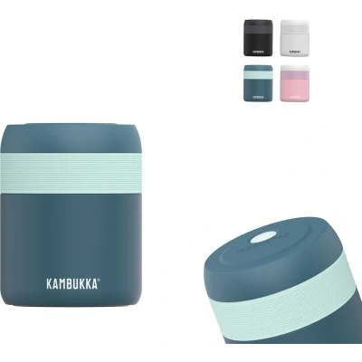 Afbeelding van Kambukka Bora Lunchbox 600 ml Voedselcontainer houdt 9 uur warm &amp; 100 % Lekvrij Lunch beker on the go Deep Teal
