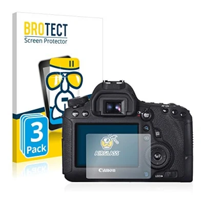 Afbeelding van BROTECT Glas Screen Protector voor Canon EOS 6D (3 Stuks) Schermbeschermer [9H Hardheid, Beschermglas Folie niet Gehard Glas]