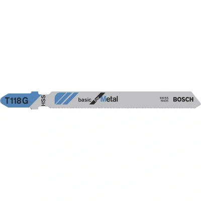 Afbeelding van Bosch Accessoires Decoupeerzaagblad T 118 G Basic for Metal 3st 2608631674