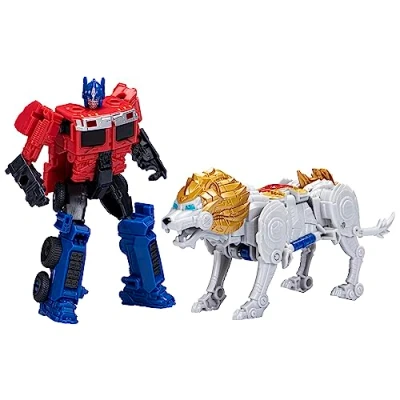 Afbeelding van Hasbro Transformers Rise Of The Beasts Beast Alliance Combiner 2 Pack Optimus Prime &amp; Lionblade 13 cm Actiefiguur Multicolours