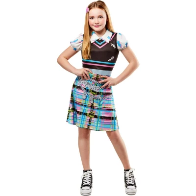 Afbeelding van Rubies Frankenstein Kostuum Frankie Stein Monster High Kind Meisje Blauw, Zwart Extra Small Halloween Verkleedkleding