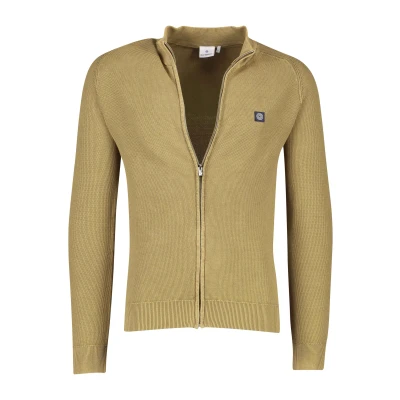 Afbeelding van Blue Industry Vest Khaki maat M Heren met Modern fit Pasvorm Katoen Suitable Herenkleding
