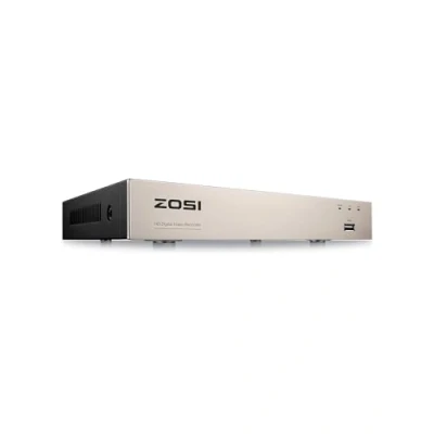 Afbeelding van ZOSI H.265+ 5MP Lite 8 kanaals CCTV DVR recorder, 8CH 1080p hybride 4 in 1 analoog/AHD/TVI/CVI Surveillance voor 720P/1080P beveiligingscamerasysteem, externe toegang, bewegingsdetectie,