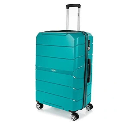 Afbeelding van JASLEN Valise Grande Taille Rigide 4 Roulettes Résistante XXL Légère Soute Avion de Voyage en Matériau PP. Combinaison TSA 161470, Groene