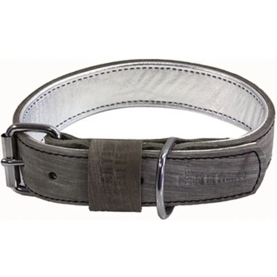 Afbeelding van Martin Sellier Halsband Hond Dakota Leer Grijs 45X2.5 CM
