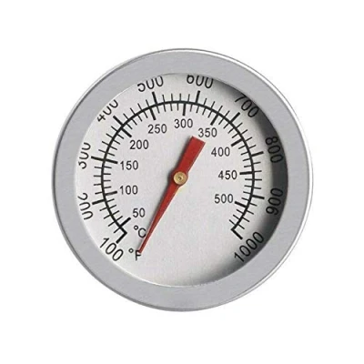 Afbeelding van Professionele Oven RVS Thermometer, Grill Houtskool Roker Gas Thermometer 52,7 mm Dial (zilverkleur)