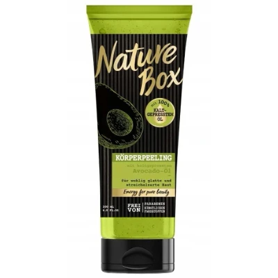 Afbeelding van Nature Box Body Scrub met koudgeperste avocado olie 200 ml