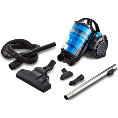 Afbeelding van MEDION stofzuiger zonder stofzak P2000 (700 watt vermogen, 2 liter stofreservoir, wasbaar HEPA 13 filter, 8,5 m werkbereik, MD 11905) blauw