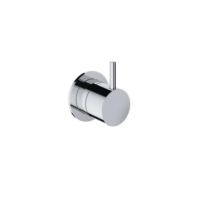 Afbeelding van HotBath Cobber Afbouwdeel 2 weg Omstel CB011EXT Mat zwart