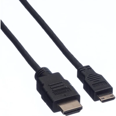 Afbeelding van VALUE Monitorkabel HDMI High Speed Male Mini Male, 2 m