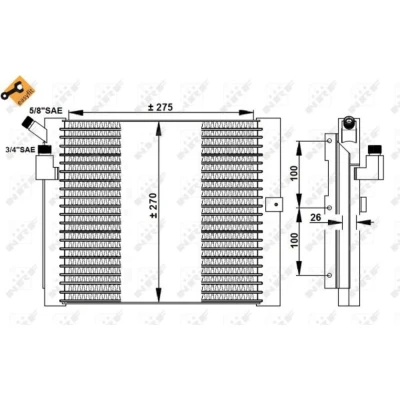 Afbeelding van Condensor, airconditioning NRF 35037