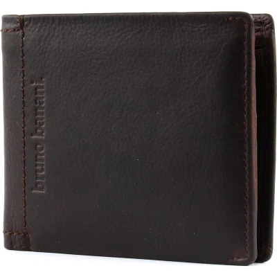 Afbeelding van bruno banani Leren Portemonnee Arizona Wallet Quer Brown Bruine