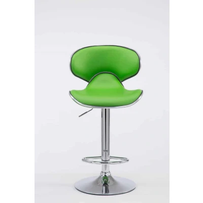 Afbeelding van Barkruk Notodden Kunstleer Chrome frame Groen