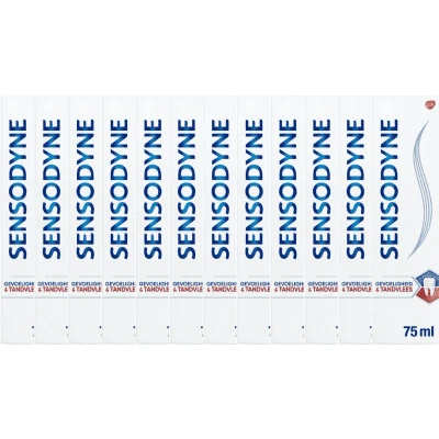 Afbeelding van Sensodyne Gevoeligheid &amp; Tandvlees Tandpasta Voordeelverpakking 12x75ml
