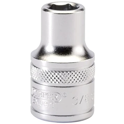 Afbeelding van Draper 16624 1/2 inch vierkante aandrijving Micro Satijn Chrome Imperial Socket, 3/8 grootte