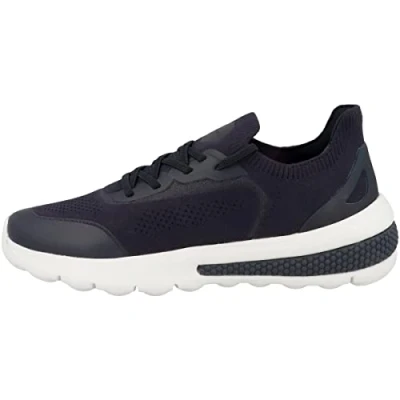 Afbeelding van Geox D Spherica Actif Sneakers laag, Dames, Maat: 38, Navy Textiel/ synthetisch