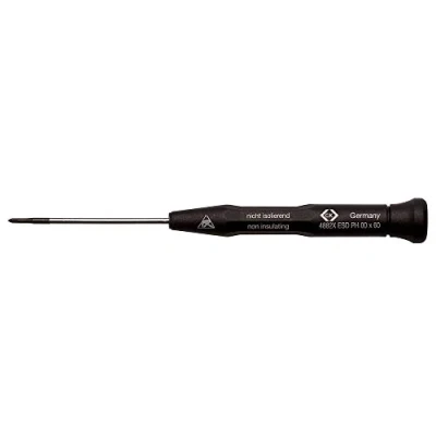 Afbeelding van C.K T4882X1 ESD Kruiskop schroevendraaier PH 1 Koplengte: 80 mm DIN EN 61340 2