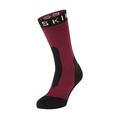Afbeelding van SEALSKINZ Stanfield Waterdichte halfhoge sok voor extreem koud weer, rood/zwart, M