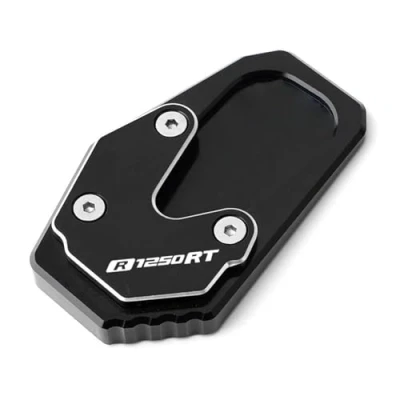 Afbeelding van CNC Motorfiets Kickstand Extender Zijstandaard Ondersteuning Pad Voor BMW R1200RT R1250RT R1200 R1250 RT R 1250 1200 Verleng Voetplaat Antislip Verbeterde kanteling(Black R1250RT)