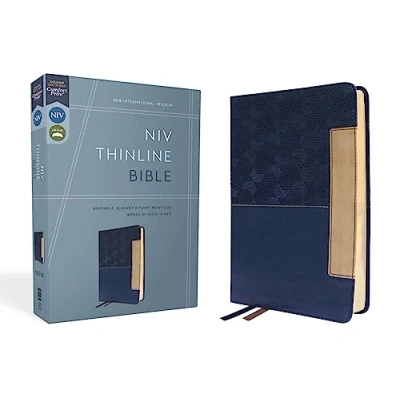 Afbeelding van Niv, Thinline Bible, Leathersoft, Blue, Red Letter, Comfort Print: New International Version, Print