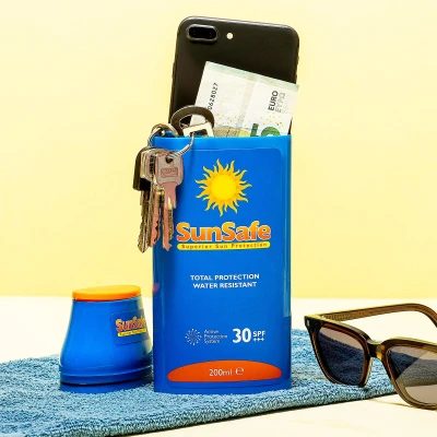 Afbeelding van Zonnebrandcrèmefles Voor Spullen Sunsafe Blauw