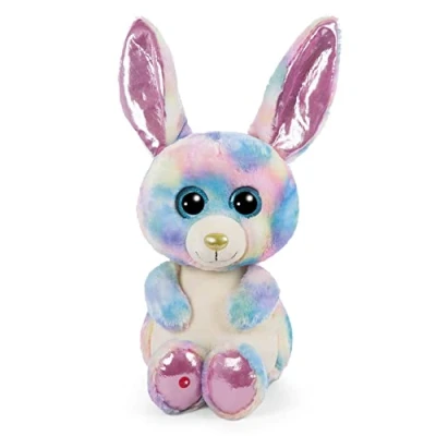 Afbeelding van NICI Glubschis: De Originele Glubschis Konijn Rainbow Candy 45 cm Knuffelkonijn met Grote, Glinsterende Ogen Pluizig Knuffeldier voor Liefhebbers van Knuffels