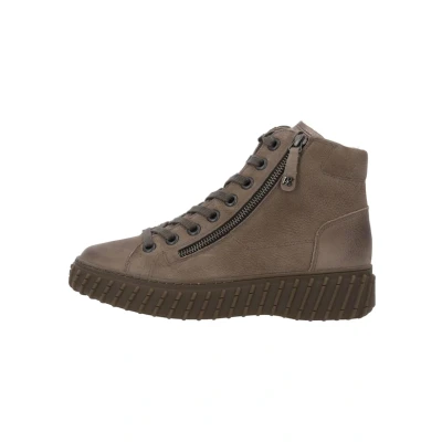 Afbeelding van Paul Green Enkellaarsjes met plateauzool, Dames, Maat: 39, Taupe Schoenen