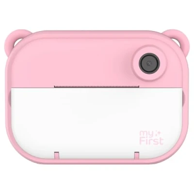 Afbeelding van myFirst Camera Insta 2 roze digitale foto videokindercamera en inkt loze printer ineen 12 Mpx met selfie lens grappige filters BPA vrij
