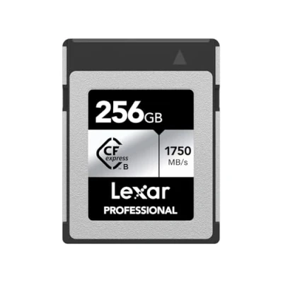 Afbeelding van Lexar Professional SILVER serie 256GB CFexpress Type B kaart, CFe kaart tot 1750 MB/s lezen, CF Adopt PCIe Gen3x2, Geheugenkaart Compatibel met DSLR en XQD camera (LCXEXSL256G RNENG)