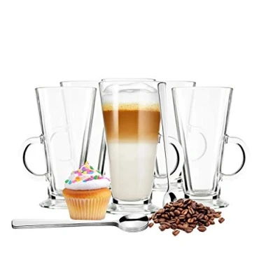 Afbeelding van Sendez 6 latte macchiato glazen koffieglazen theeglas