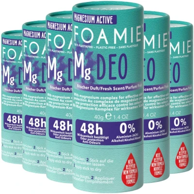 Afbeelding van 6x Foamie Deodorant Stick Rain In The Woods 40 gr