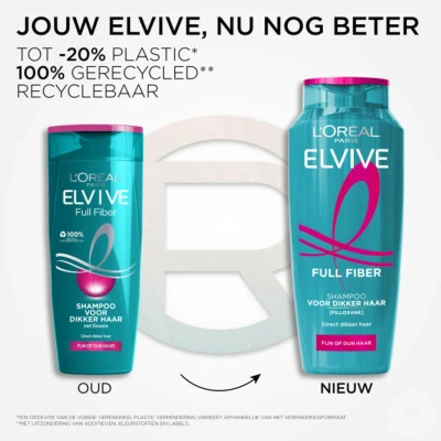 Afbeelding van 3x L&#039;Oréal Elvive Full Fiber Shampoo 250 ml