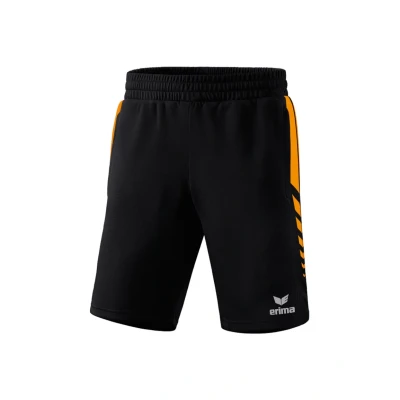 Afbeelding van Six Wings worker short zwart/new orange / S