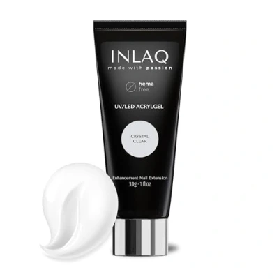 Afbeelding van INLAQ® Acryl Gel Nagelgel voor Nagelverlenging Polyacrylgel Polygel Verdikking Verbetering Building Natuurlijke Look Verdikkende Builder Versterking Nagel Nail Art Crystal Clear 30ml