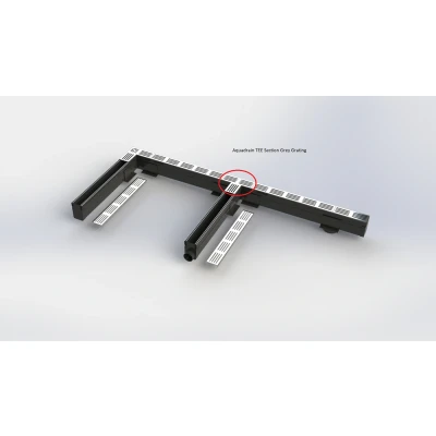 Afbeelding van Aquadrain afvoergoot grijs T splitsing 65/10