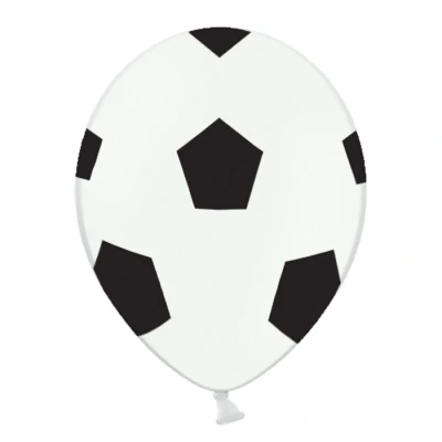 Afbeelding van Partydeco Ballonnen Voetbal (6 stuks)